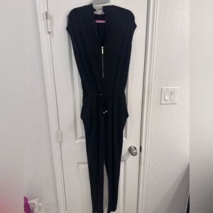 Michael Kors Black Zippered Jumpsuit